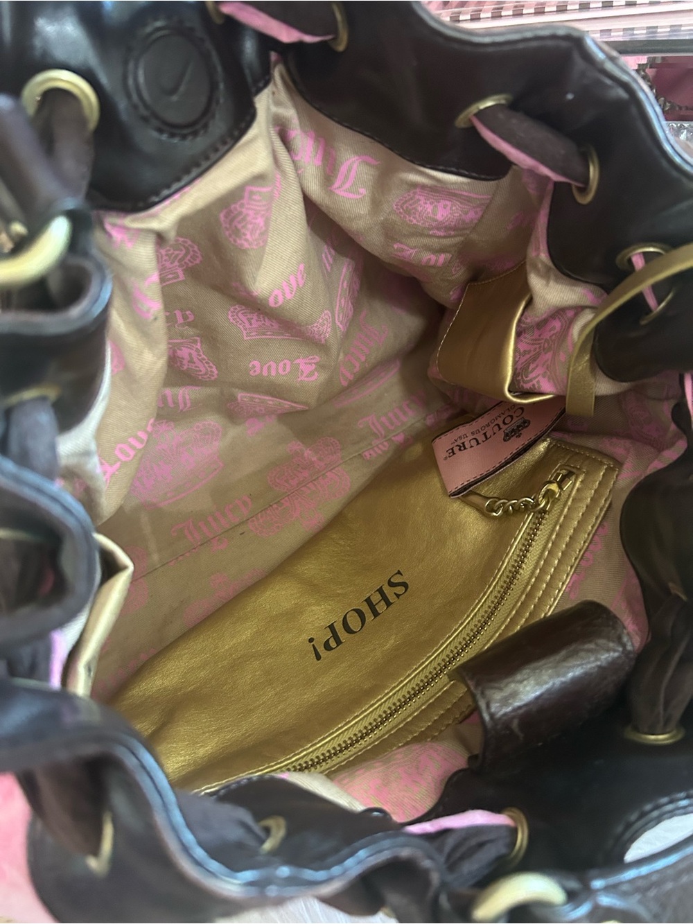 Vintage 2010 Juicy Couture Bubblegum Pink Terry Daydreamer Bag Key Charm SOLD!!! - Picture 13 of 16